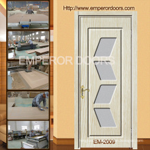 EPS en bois MDF portes PVC, portes en bois intérieures